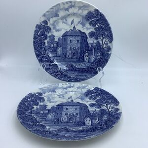 Two Royal Essex England Shakespeare Luncheon Plates